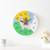 Geanimeerd lamaontwerp grote klok (Huis)