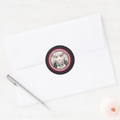 Geanimeerd Logo-ontwerp Ronde Sticker (Envelop)