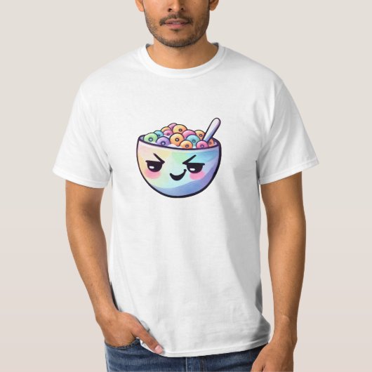 geanimeerd ontbijtgraan t-shirt (Voorkant)