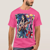 Geanimeerd Rocker Design Mannen T-shirt (Voorkant)