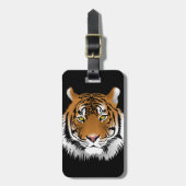 Geanimeerd tijgergezicht bagagelabel (Voorkant verticaal)