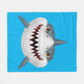 Geanimeerde achtergrond van haaien fleece deken (Voorkant (Horizontaal))