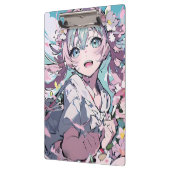 Geanimeerde AI Generated Meisje Klembord (Links)