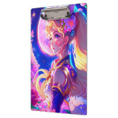 Geanimeerde AI Generated Meisje Klembord (Links)