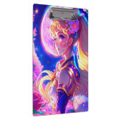 Geanimeerde AI Generated Meisje Klembord (Rechts)