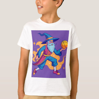 Geanimeerde Basketbal Wizard (Kinder) T-shirt