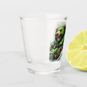 Geanimeerde Beren Rijden op een groene auto Shot Glas (Links)