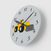 Geanimeerde bouwuitrusting ronde klok (Hoek)