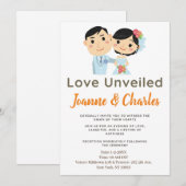 Geanimeerde bruiloft uitnodiging (Voorkant / Achterkant)