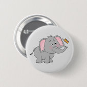 Geanimeerde Button van olifanten (Voorkant /achterkant)
