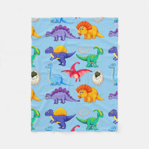 Geanimeerde dinosaurussen fleece deken