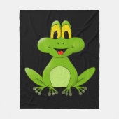 Geanimeerde groene kikker fleece deken (Voorkant)