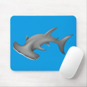 Geanimeerde Hammerhead Shark Muismat (Met muis)