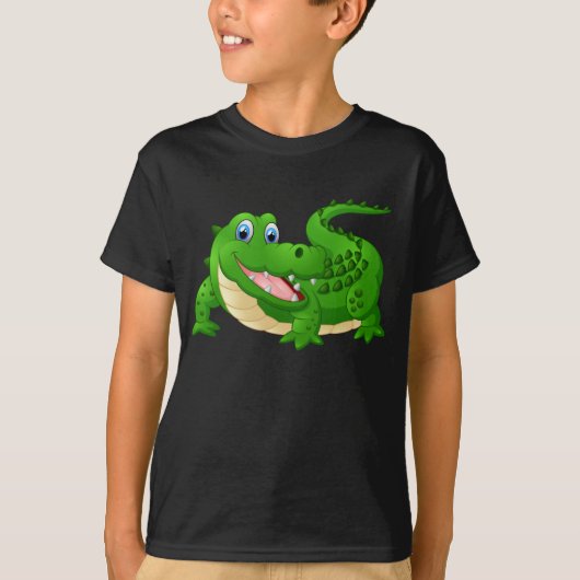 Geanimeerde Happy Crocodile T-shirt (Voorkant)