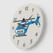 Geanimeerde helikopter grote klok (Hoek)