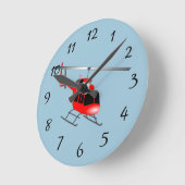 Geanimeerde helikopter ronde klok (Hoek)