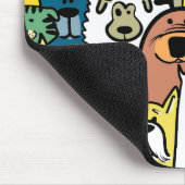 Geanimeerde illustraties van honden en katten muismat (Hoek)