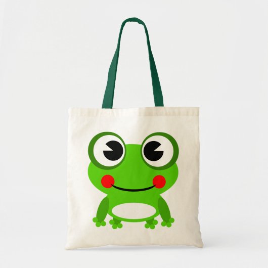 Geanimeerde kikker tote bag (Voorkant)
