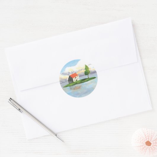 Geanimeerde Landschap Stickers (Envelop)
