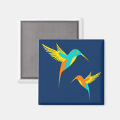 Geanimeerde levende vogels magneet (Voorkant / Achterkant)
