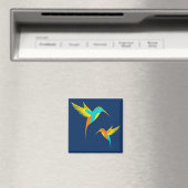 Geanimeerde levende vogels magneet (Insitu (Vaatwasser))
