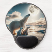 Geanimeerde Mousepad met Polar Beer Afbeelding