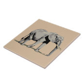 Geanimeerde olifant tegeltje (Zijkant)