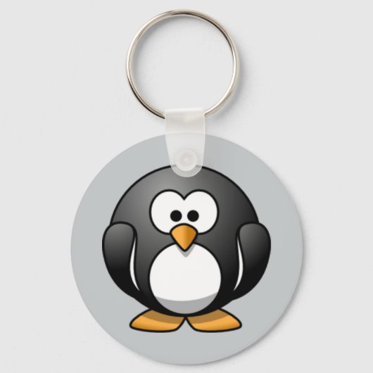 Geanimeerde Penguin-sleutelhanger Sleutelhanger (Voorkant)