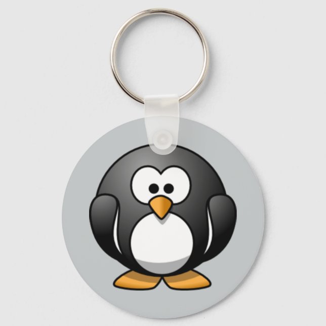 Geanimeerde Penguin-sleutelhanger Sleutelhanger (Front)