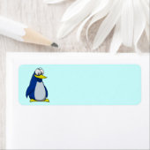 Geanimeerde penquin etiket (Insitu)