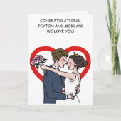 Geanimeerde Prinses Trouwdag Gefeliciteerd Kaart (Voorkant)