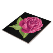 Geanimeerde roze Rose Tegeltje (Zijkant)