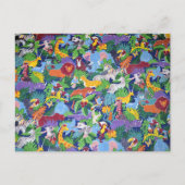 Geanimeerde Safari-dieren Briefkaart (Voorkant)