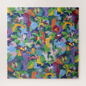 Geanimeerde Safari-dieren Legpuzzel (Horizontaal)