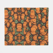 Geanimeerde Schattigee Pompoen Minimalistische Her Fleece Deken (Voorkant (Horizontaal))