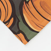 Geanimeerde Schattigee Pompoen Minimalistische Her Fleece Deken (Hoek)