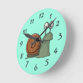 Geanimeerde slakklok ronde klok (Hoek)