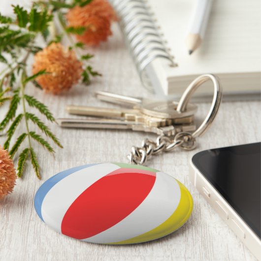 Geanimeerde sleutelhanger van strandbal (Zijkant)