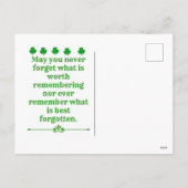 Geanimeerde St. Patrick's Day Tooth Feestdagenkaart (Achterkant)