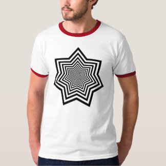 Geanimeerde ster T-Shirt - Shirt met 2 kleuren