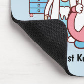 Geanimeerde tandarts met tand muismat (Hoek)