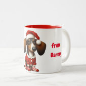 GEANIMEERDE TECKEL MOK (Voorkant rechts)