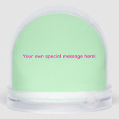 geanimeerde teckel-Valentijn Sneeuwbol (Achterkant)