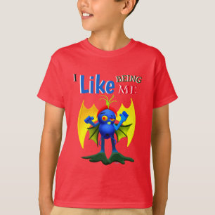 Geanimeerde tekenmonster grafische kunst t-shirt