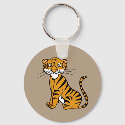 Geanimeerde tijgerSleutelhanger Sleutelhanger (Voorkant)