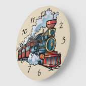 Geanimeerde trein grote klok (Hoek)