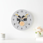 Geanimeerde trommelset grote klok (Huis)