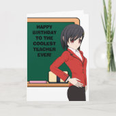 Geanimeerde Verjaardag Kaart van de Leraar (Voorkant)