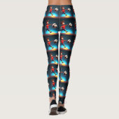 Geanimeerde Voetbalspeler Met Bal, Leggings (Achterkant)