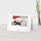 Geanimeerde vrolijke kersthonden kaart (Achterkant)